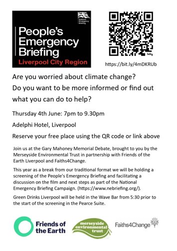 Flyer for past event: People’s Emergency Briefing (Gary Mahoney Memorial Debate)