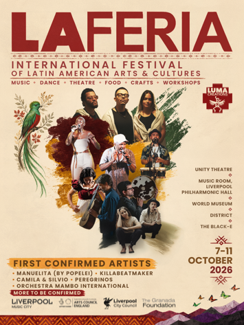 Flyer for La Feria: International Festival of Latin American Art & Culture on Wednesday 7th October 2026